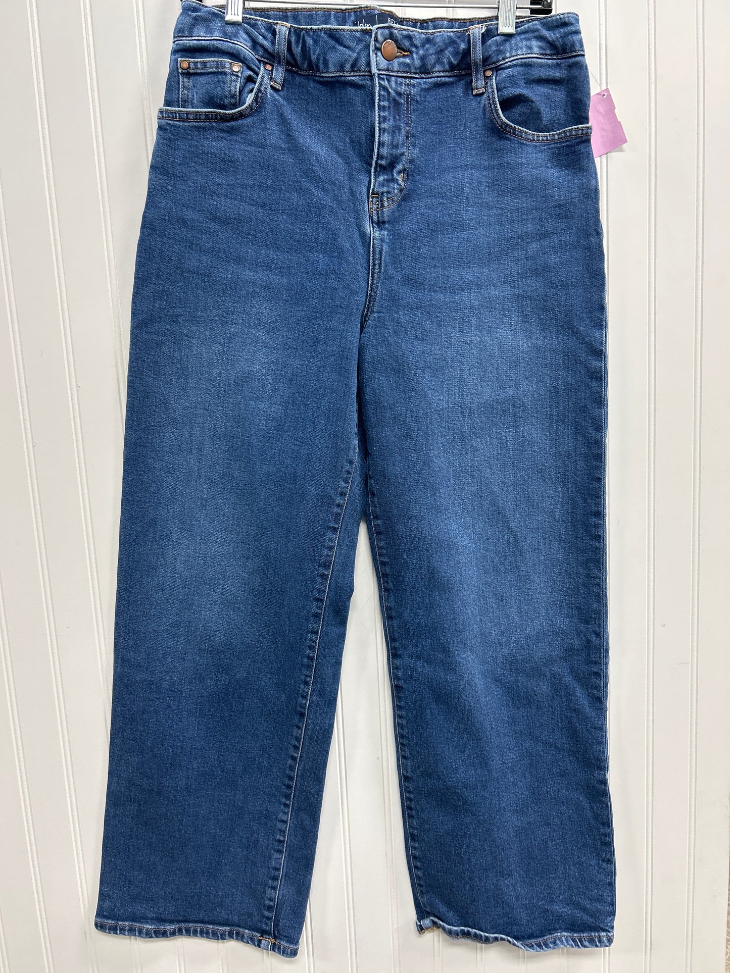 Jeans Straight By Boden In Blue Denim, Size:10