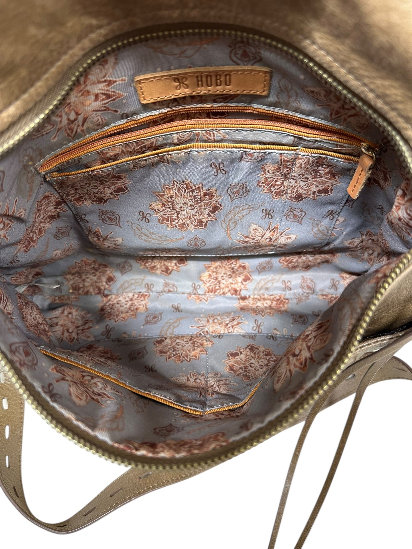 Handbag Leather By Hobo Intl In Tan, Size:Large