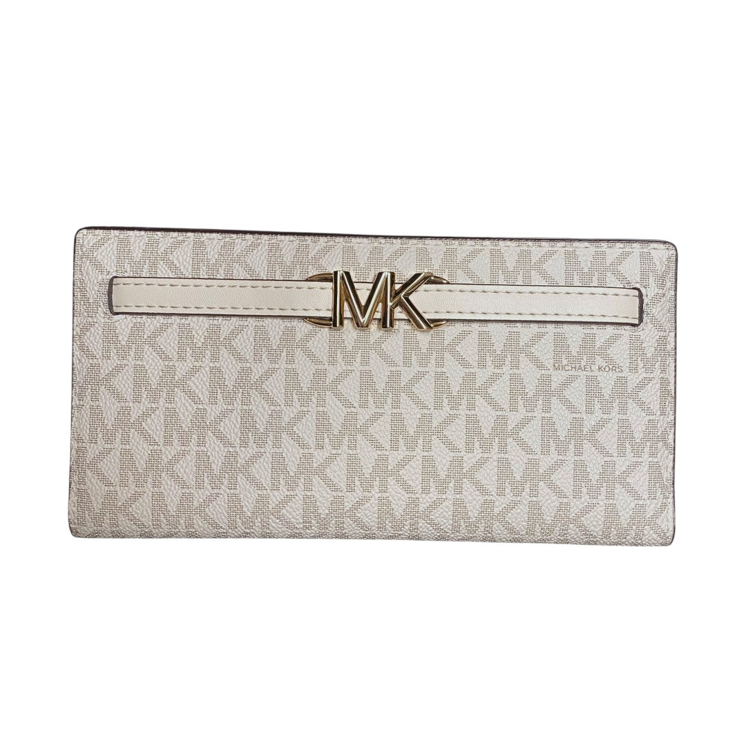 Wallet Designer By Michael Kors In Cream, Size:Medium