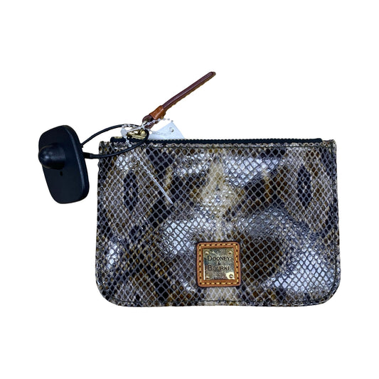 Coin Purse Designer By Dooney And Bourke In Snakeskin Print, Size:Small