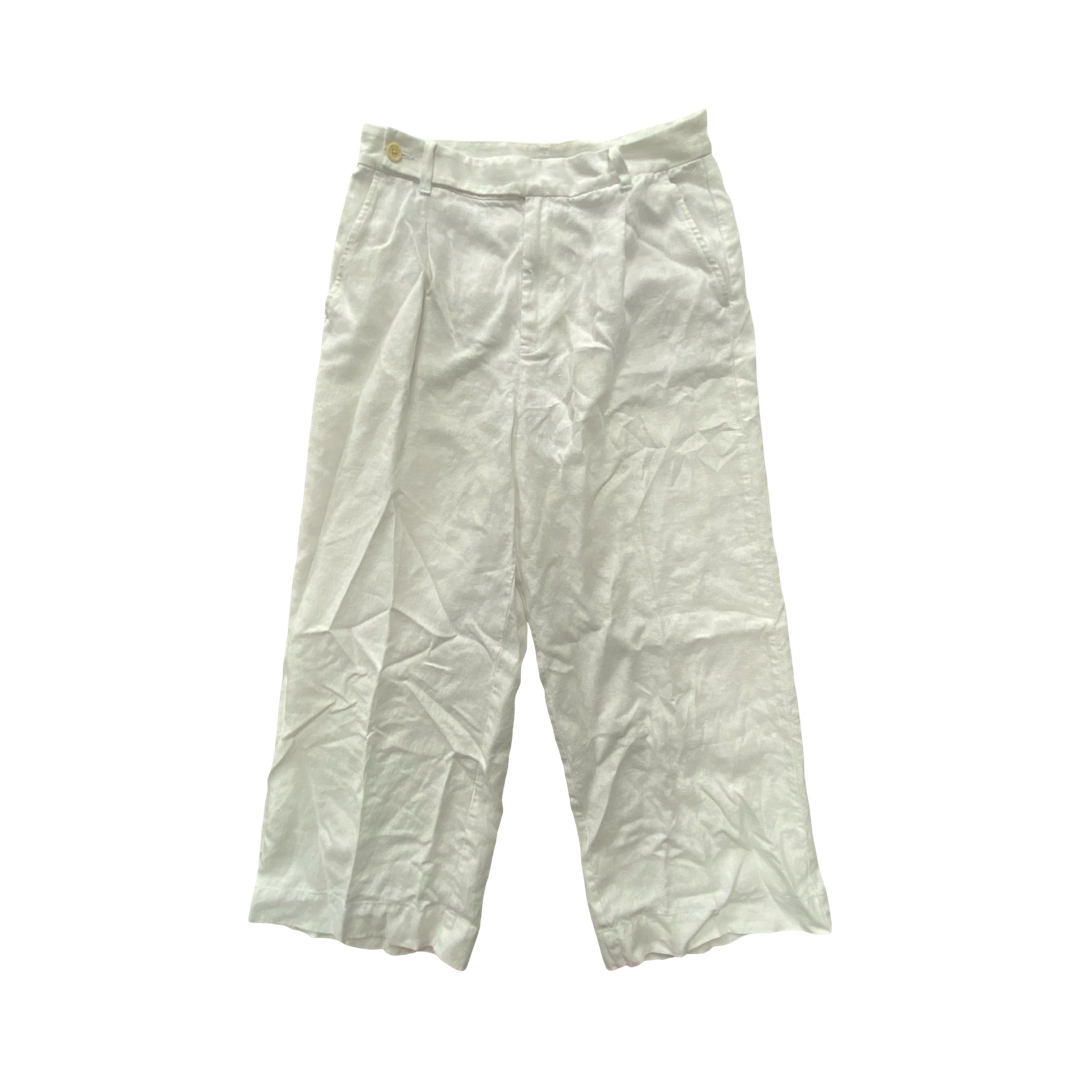 Pants Linen By Madewell In White, Size:14
