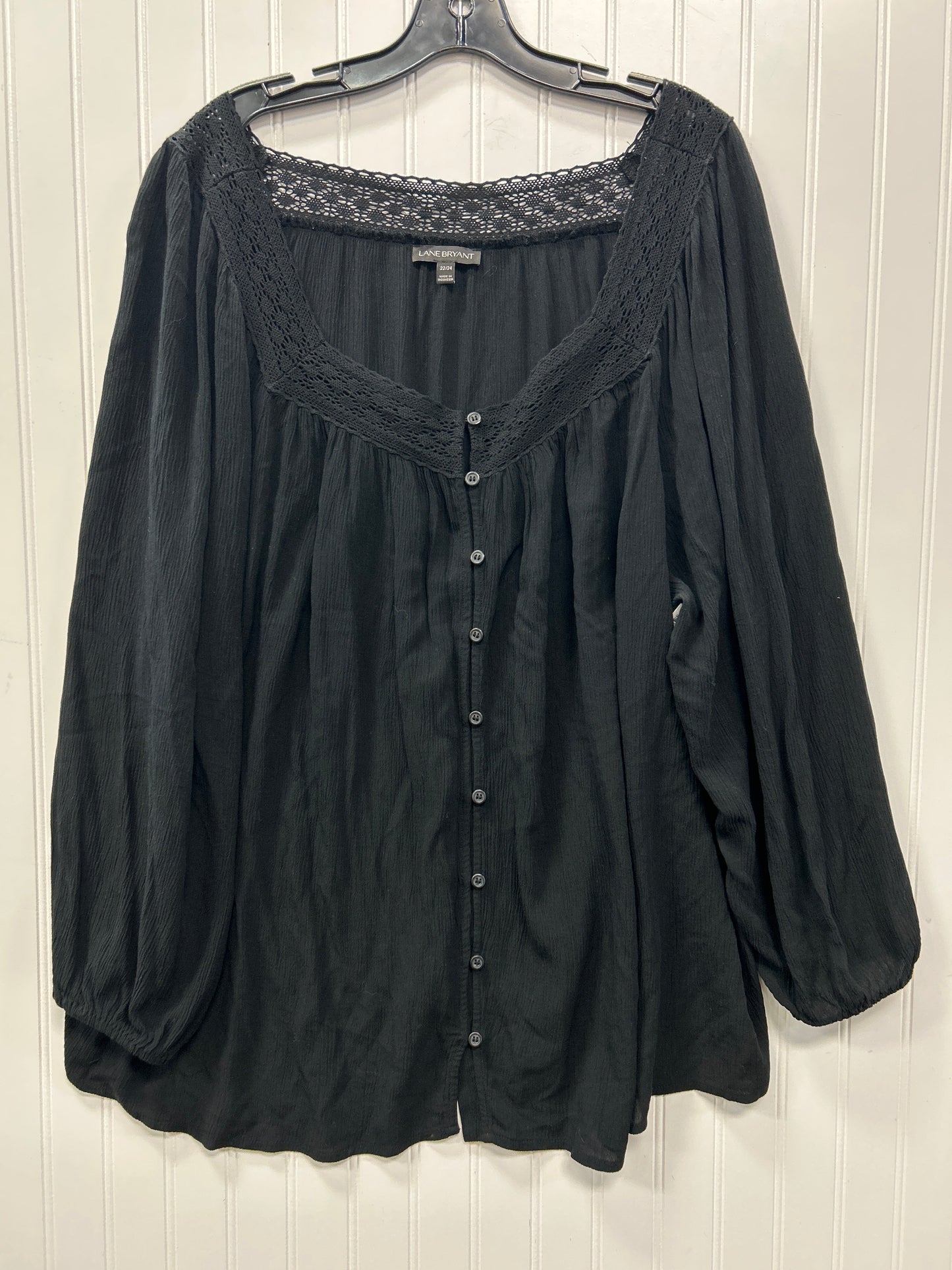 Top Ls By Lane Bryant In Black, Size:2X