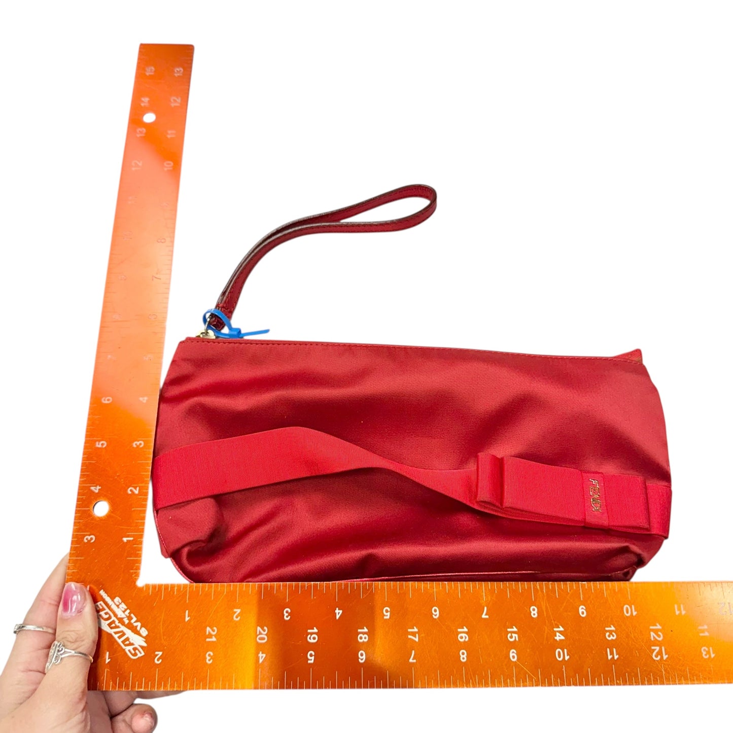 Clutch Luxury Designer By Fendi, Size: Medium