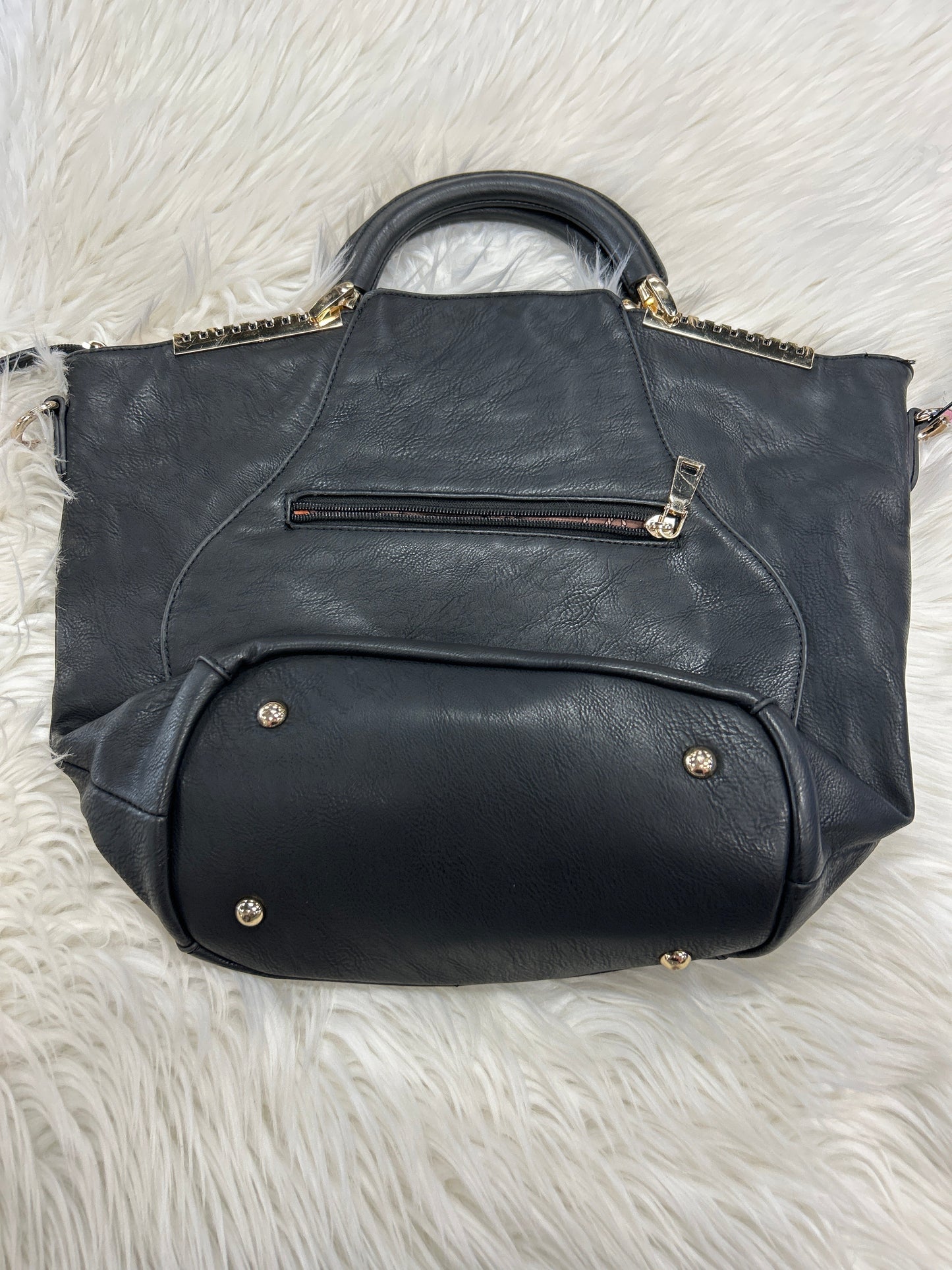 Handbag Leather By Cmc In Black, Size:Medium