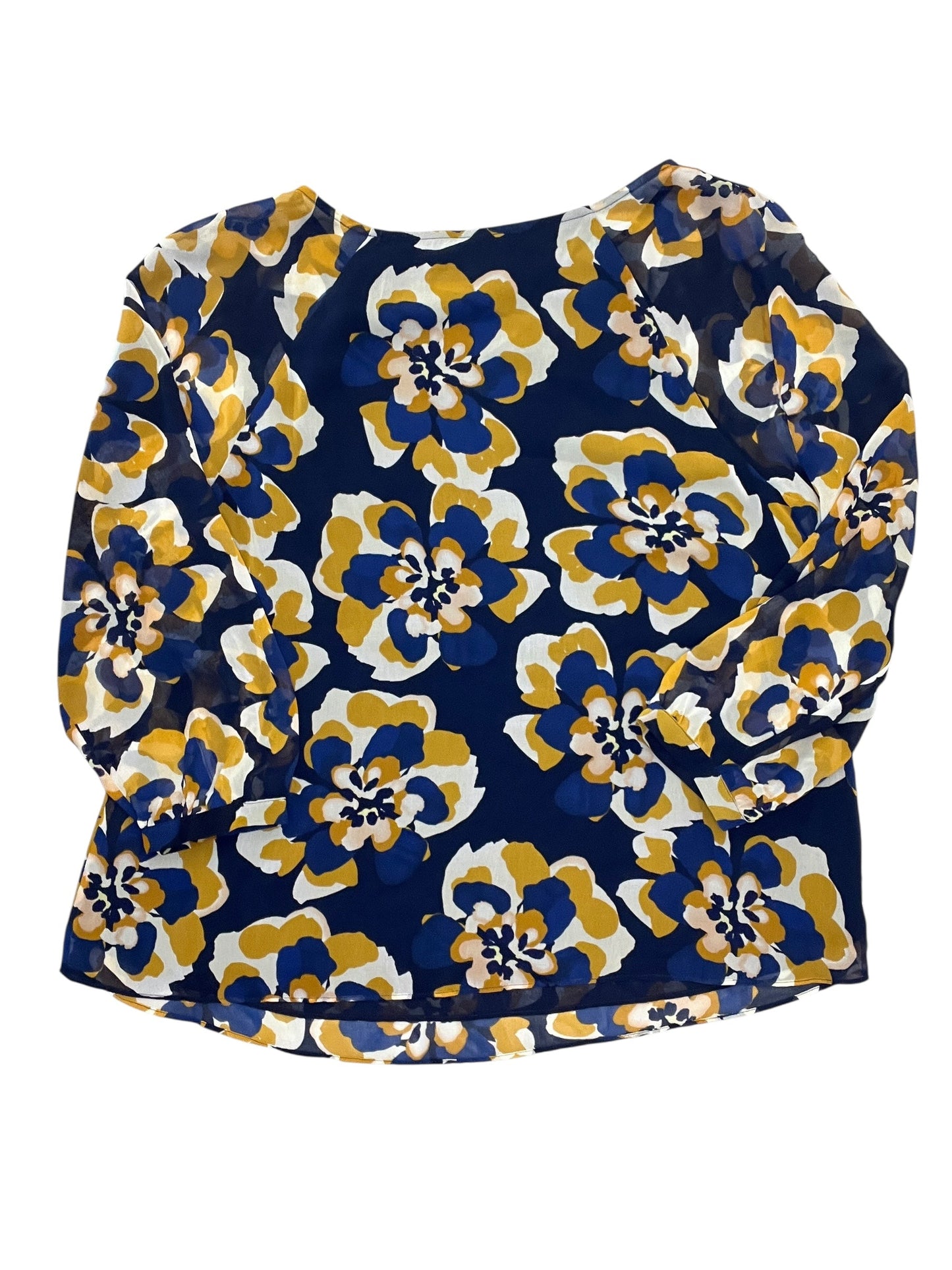 Blouse Ls By Cabi In Blue, Size:S