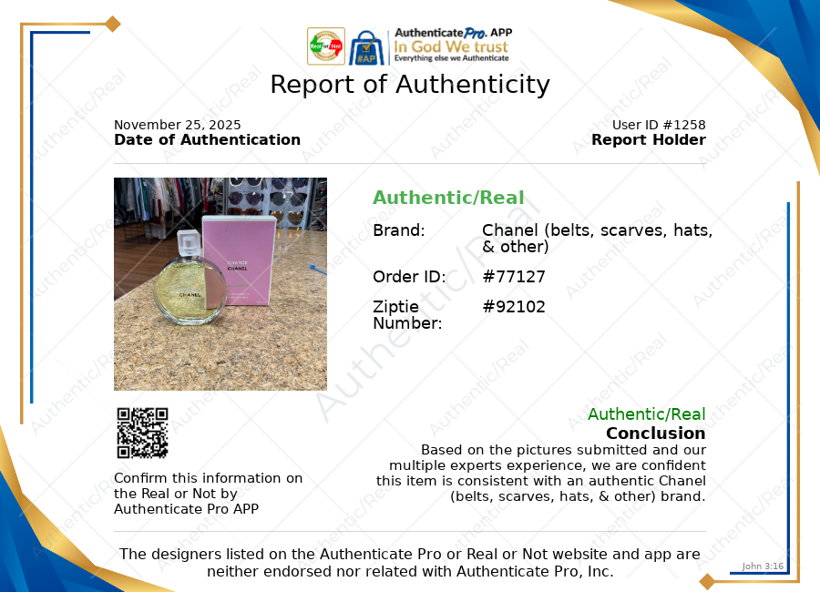 Fragrance Luxury Designer By Chanel