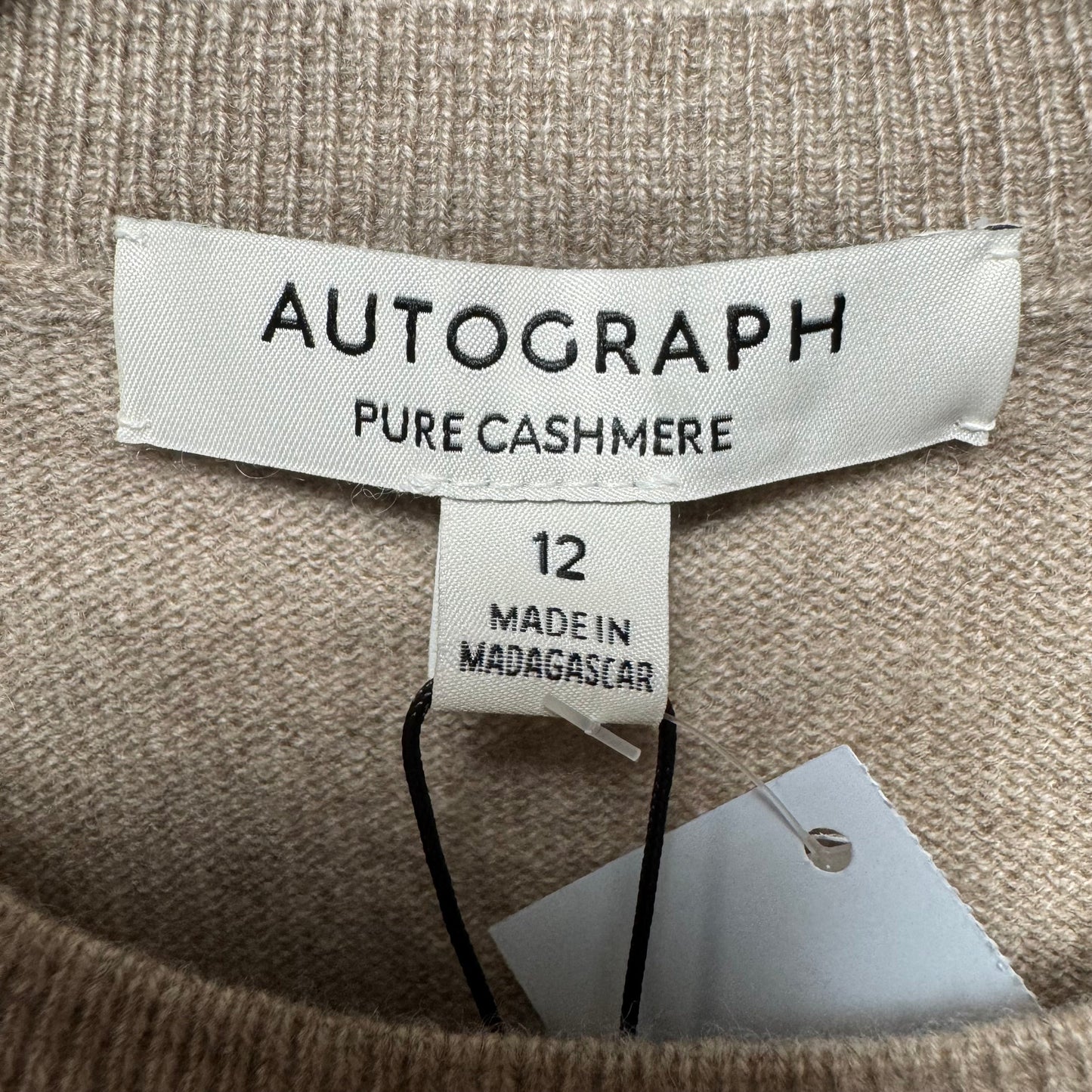 Sweater Cashmere By Autograph In Taupe, Size: 12