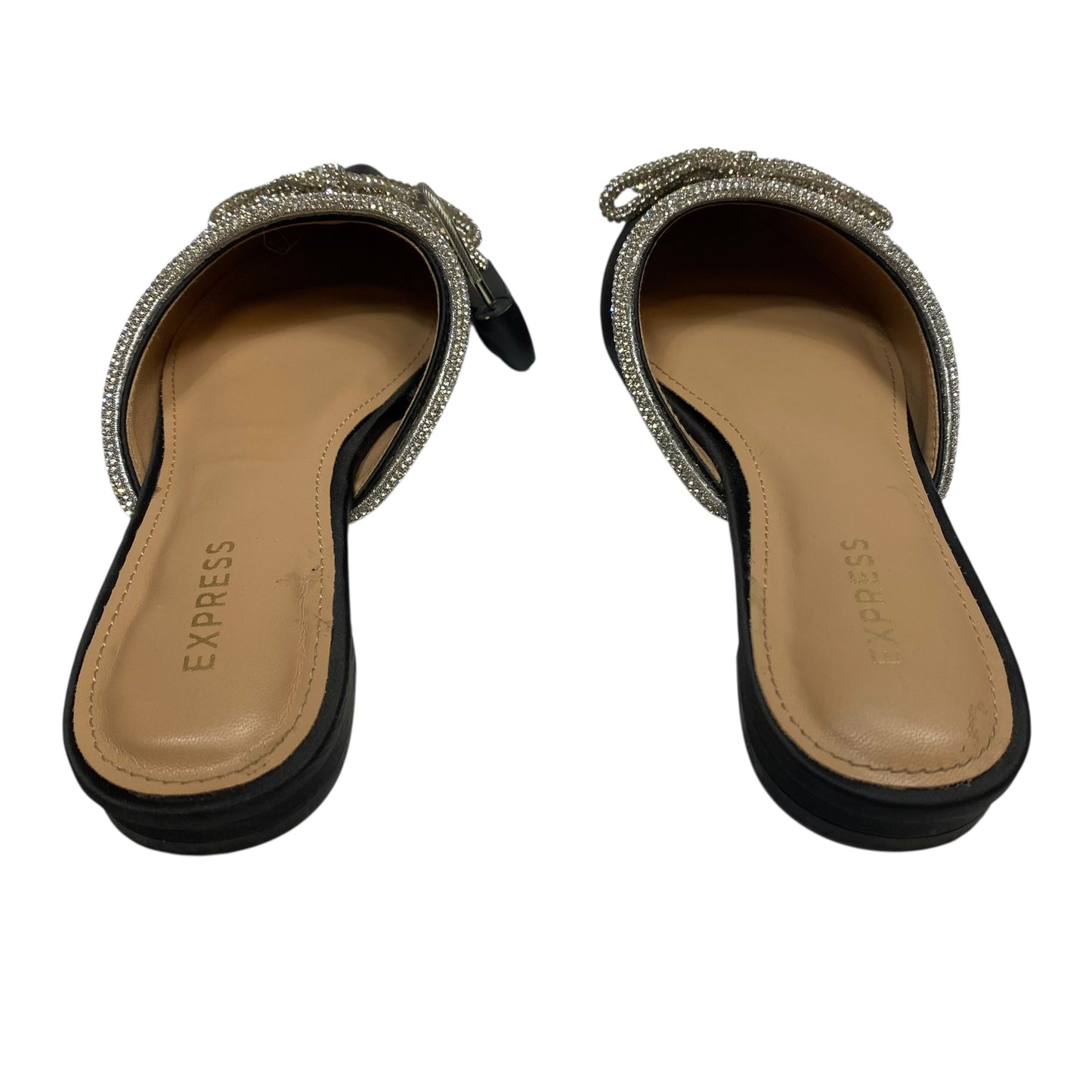 Shoes Flats By Express In Black & Silver, Size:6