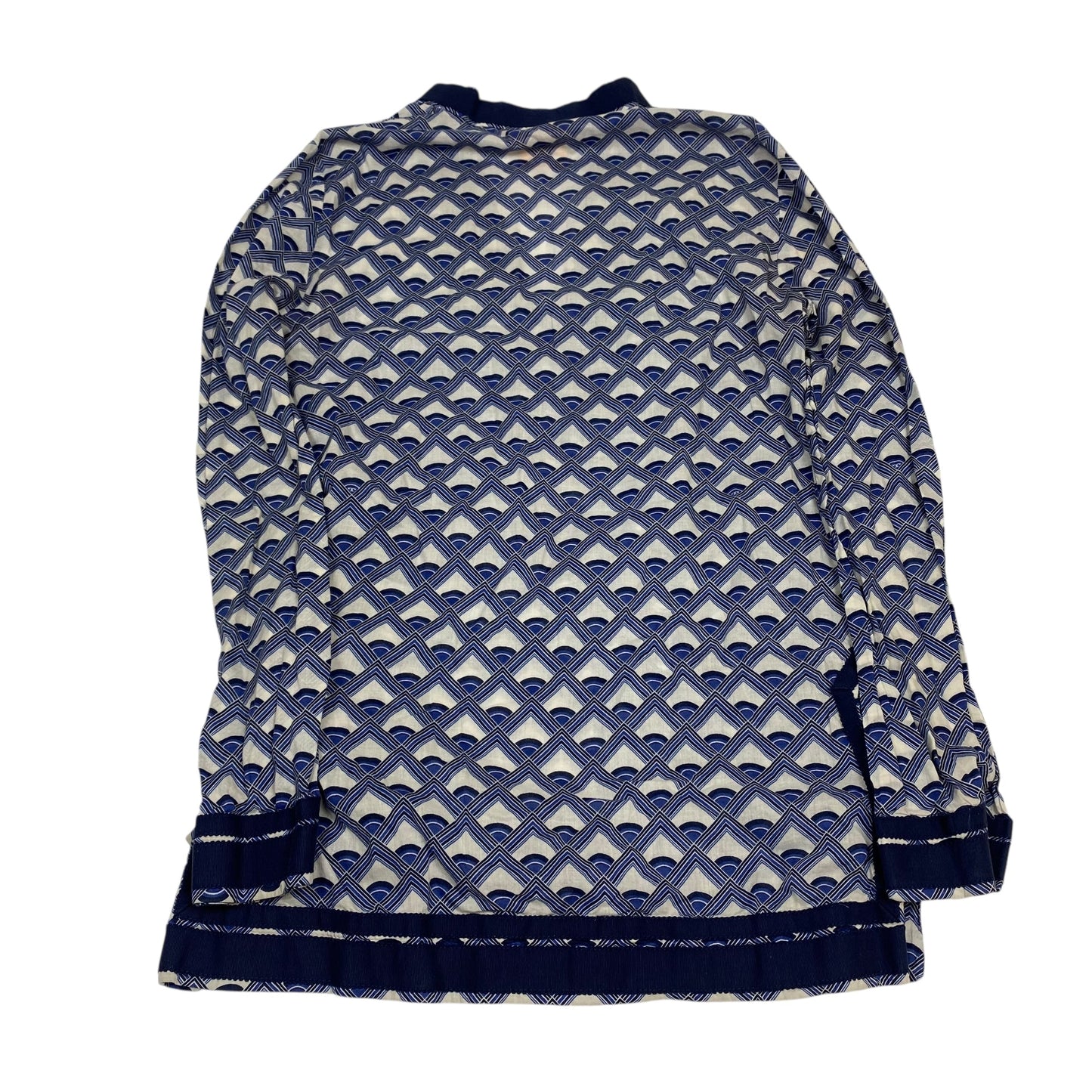 Top Ls Designer By Tory Burch In Blue & White, Size:Xs