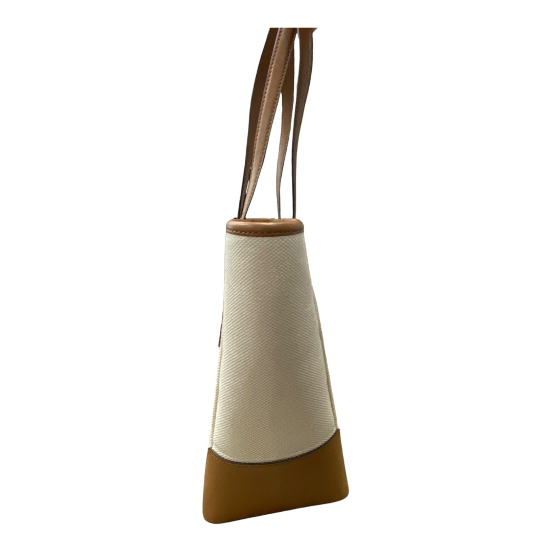 Handbag Designer By Michael Kors In Brown & Cream, Size:Large