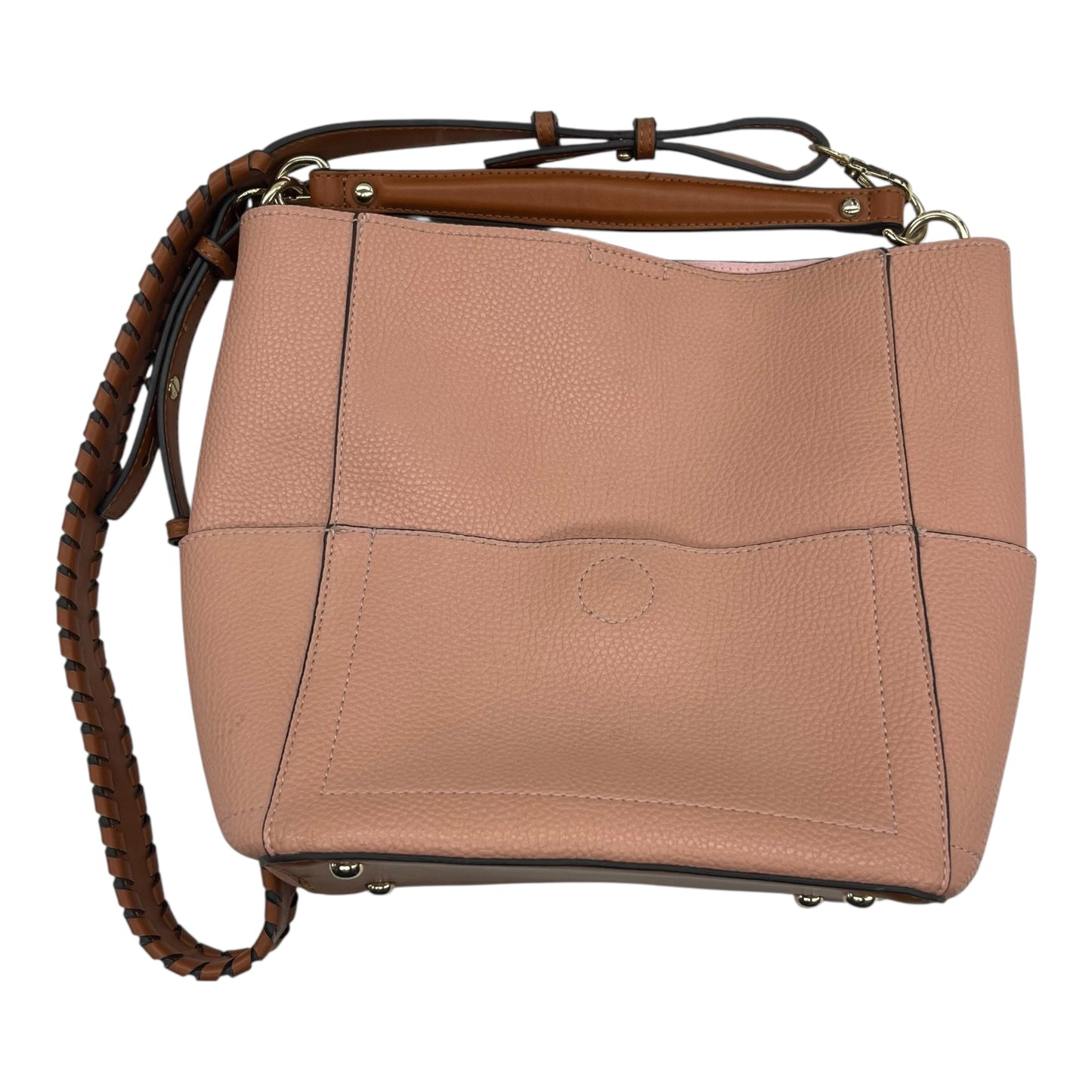 Handbag By Clothes Mentor In Brown & Pink, Size:Medium