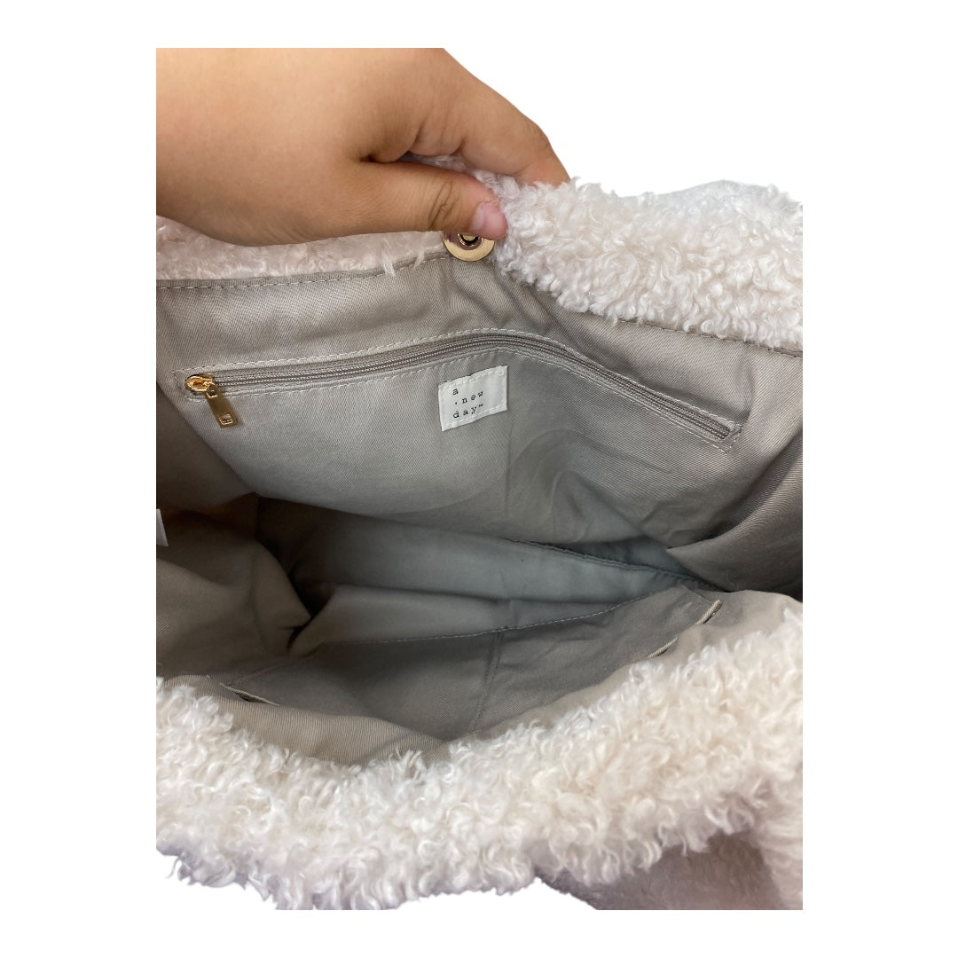 Handbag By A New Day In Cream, Size:Large
