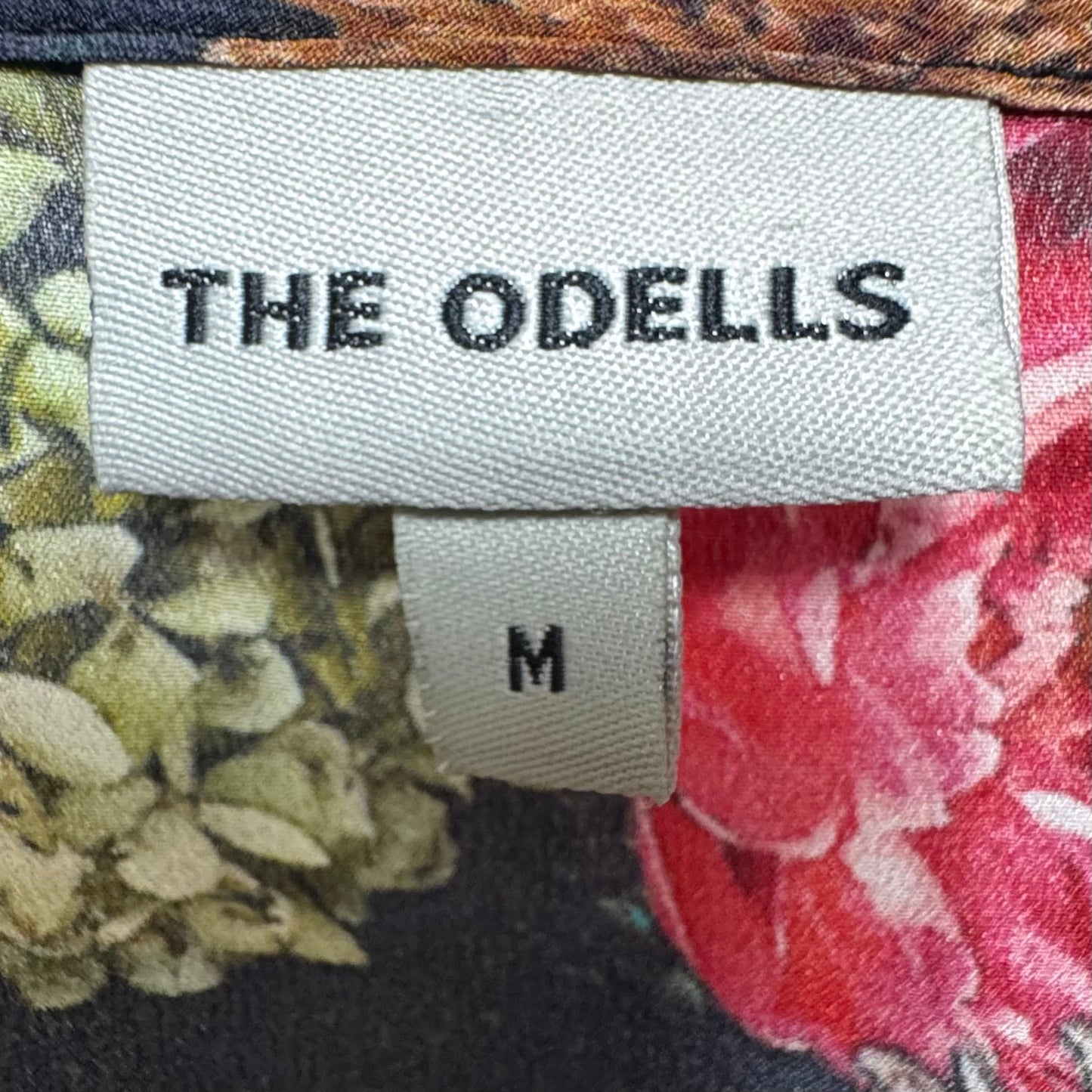Silk Top Long Sleeve By The Odells In Floral Print, Size: M