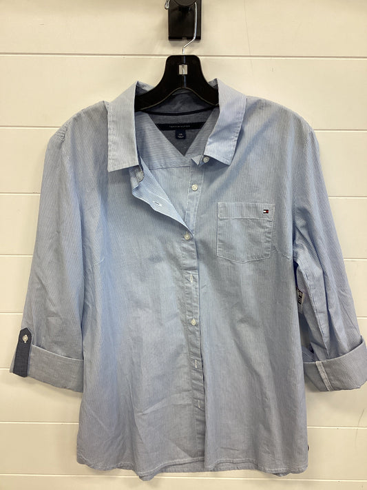 Top Ls By Tommy Hilfiger In Blue, Size:L