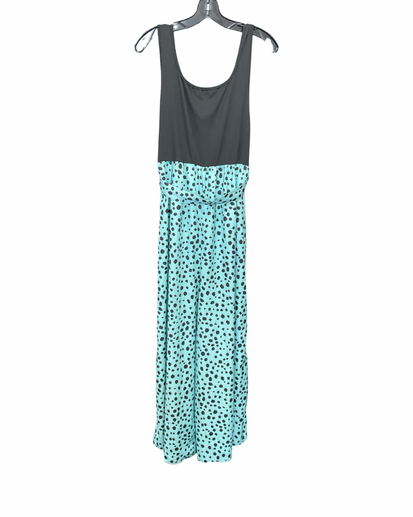 Jumpsuit By Clothes Mentor In Black & Green, Size:1X