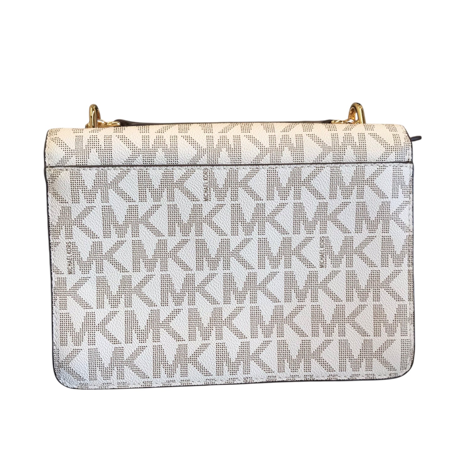 Crossbody Designer By Michael Kors In White, Size:Small