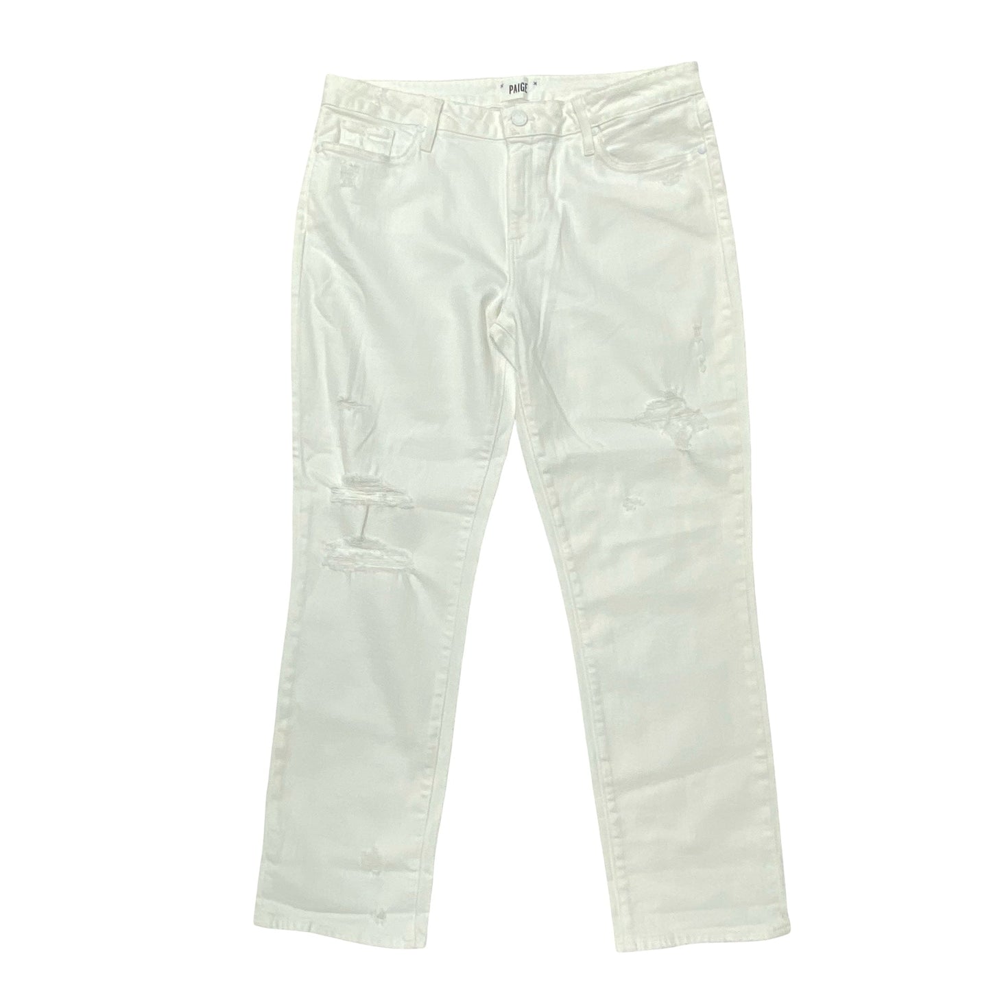 Jeans Boyfriend By Paige In White, Size:14