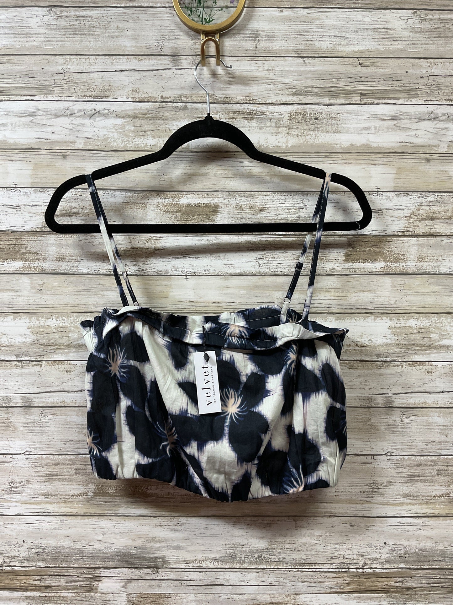 Top Sleeveless By Velvet By Graham & Spencer In Black & White, Size:S