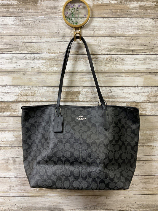 Handbag Designer By Coach In Grey, Size:Large -as is