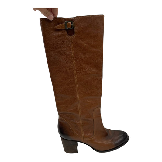 Boots Leather By Vince Camuto In Bronze, Size:8.5