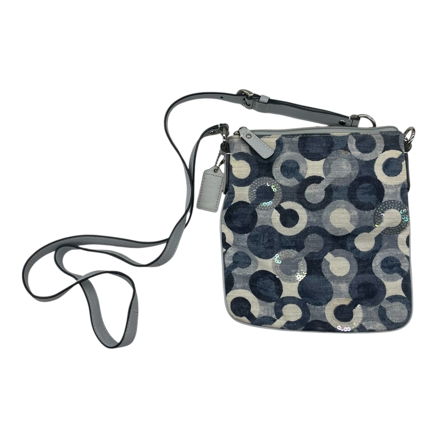 Crossbody Designer By Coach In Blue, Size:Small