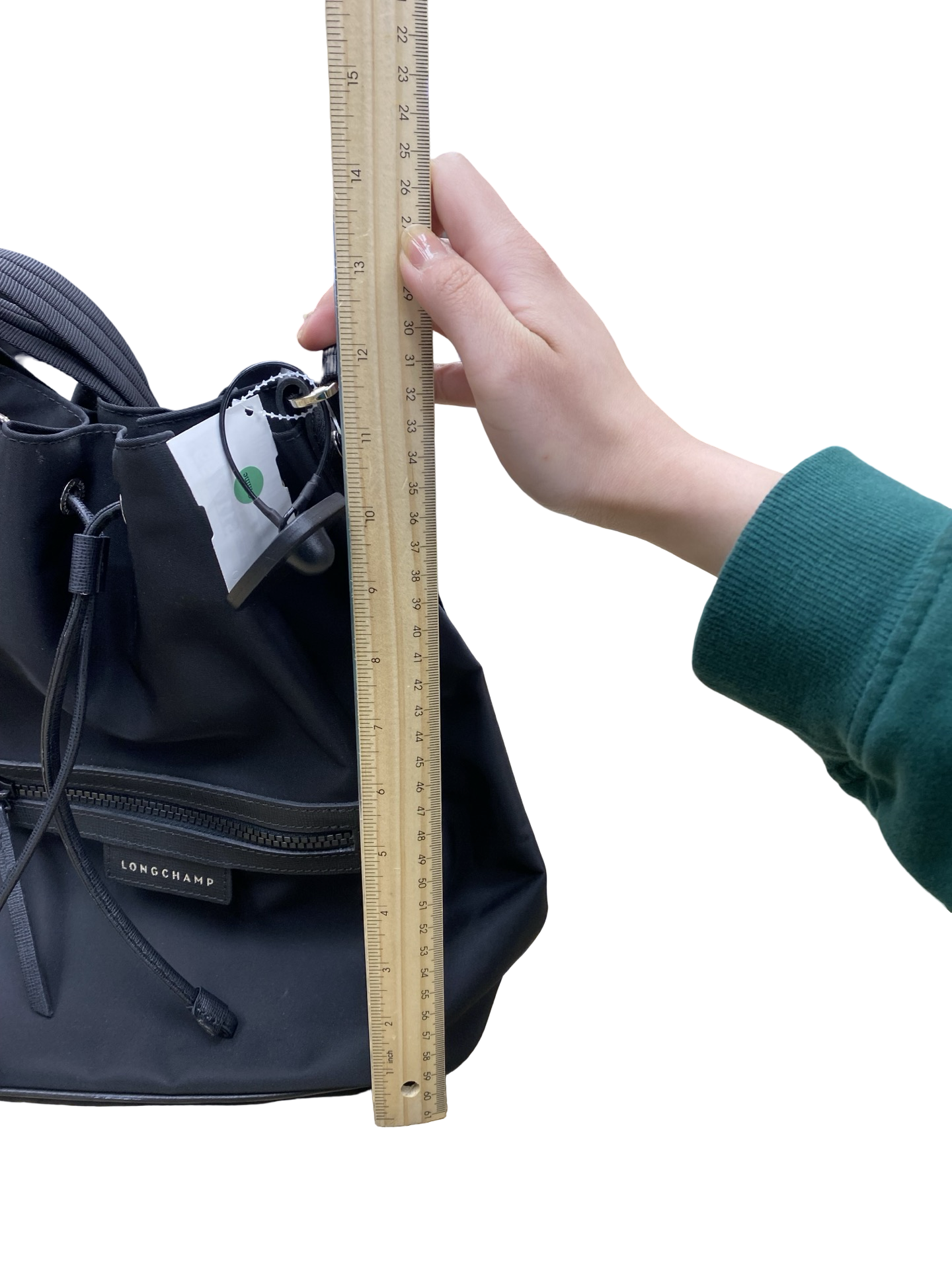 Handbag Designer By Longchamp In Black, Size:Large