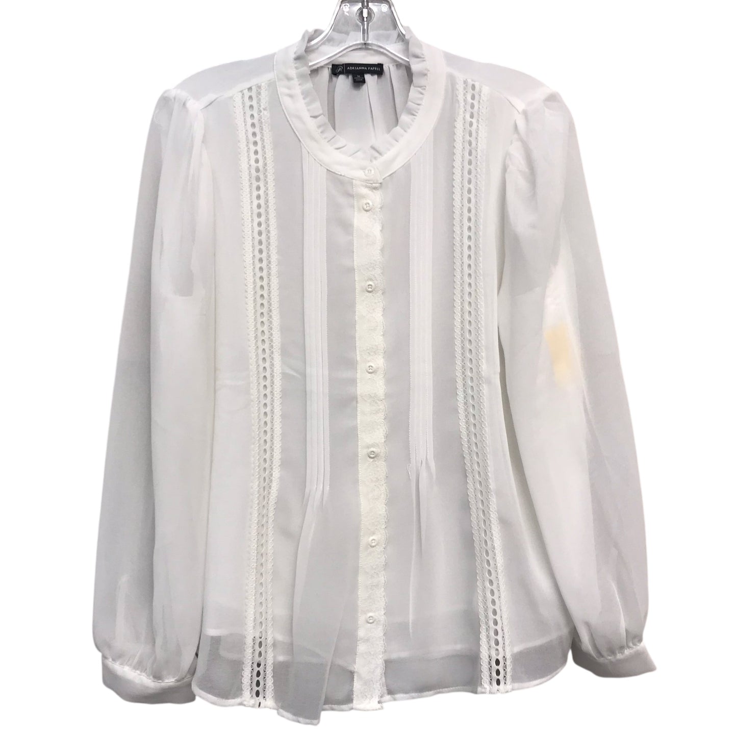 Top Ls By Adrianna Papell In White, Size:M
