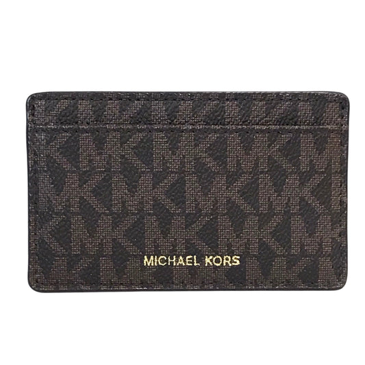 Card Holder Designer By Michael Kors In Brown, Size:Small