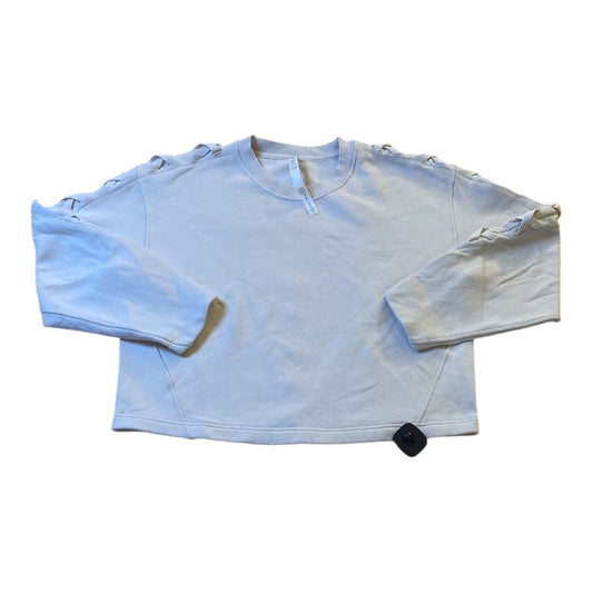Athletic Sweatshirt Crewneck By Lululemon In Beige, Size:8