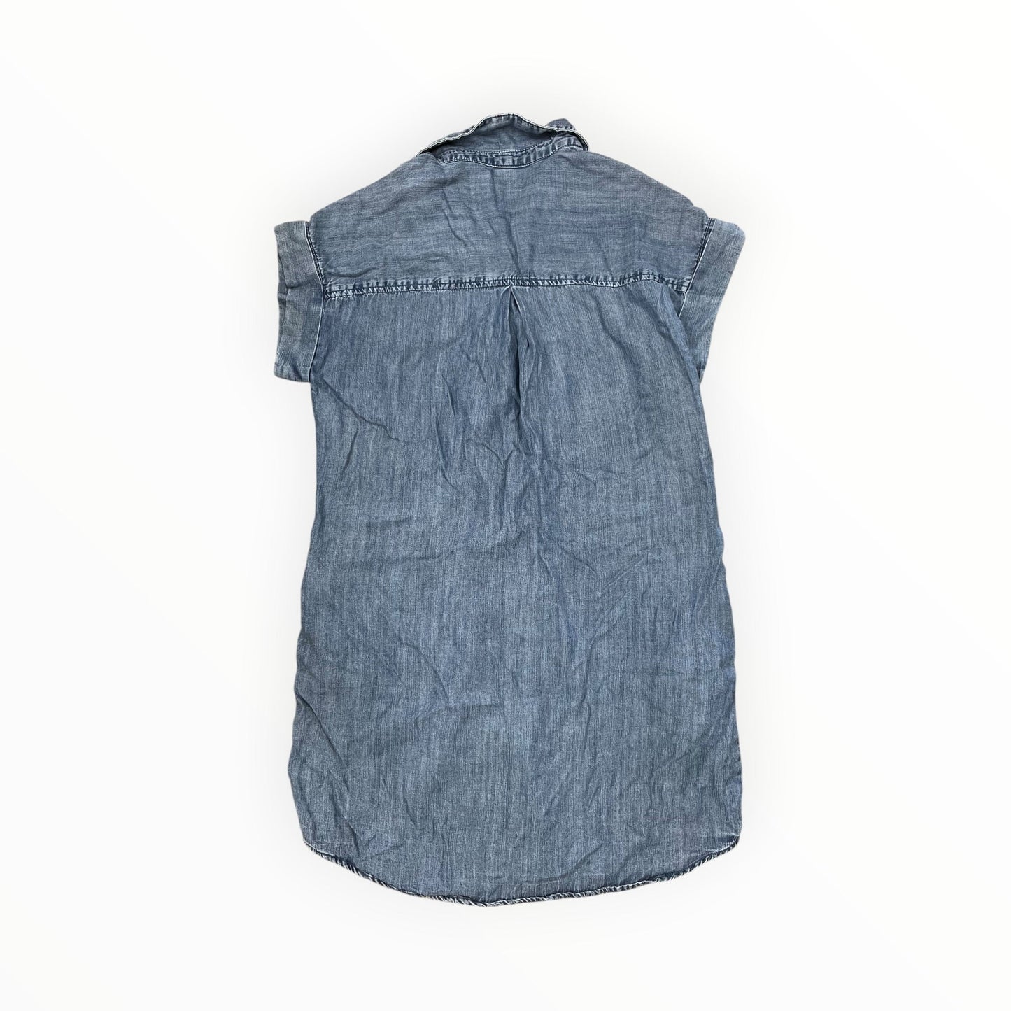 Dress Casual Midi By Velvet Heart In Blue Denim, Size:M