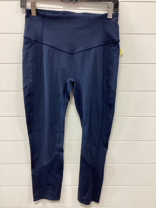 Athletic Leggings By Lululemon In Navy, Size:8