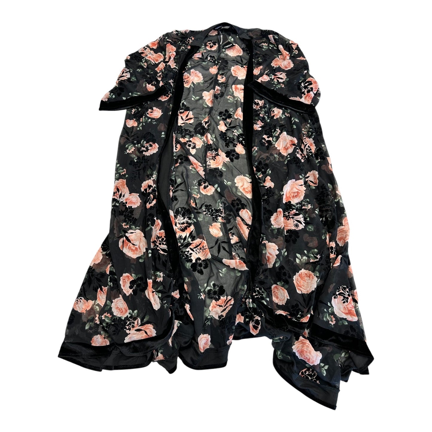Cardigan By Torrid In Black & Pink, Size:L