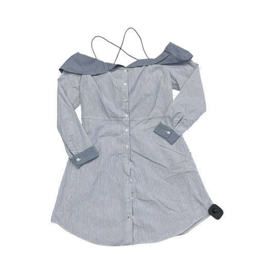 Dress Casual Short By Top Shop In Blue & White, Size:6
