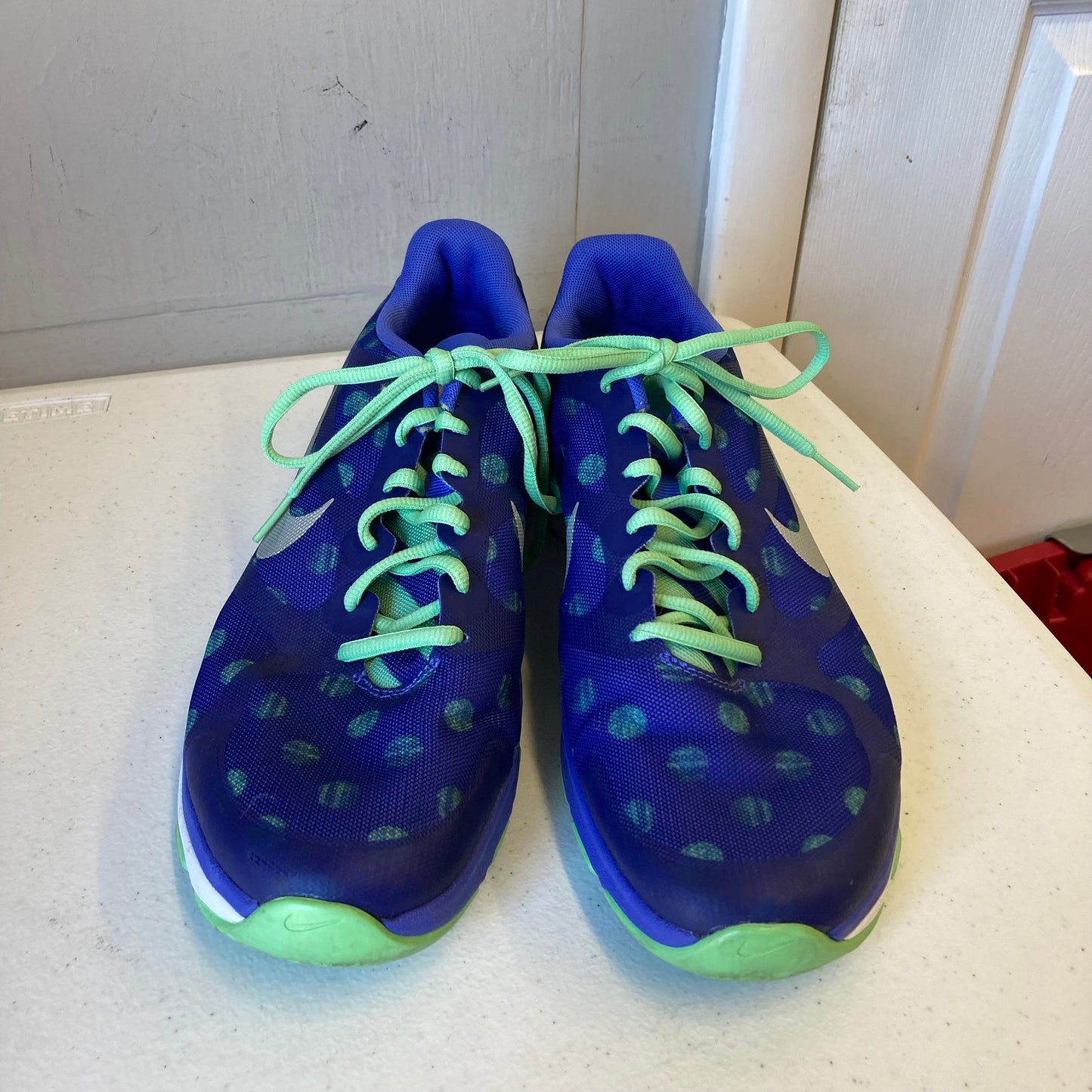 Shoes Athletic By Nike In Blue & Green, Size:11.5