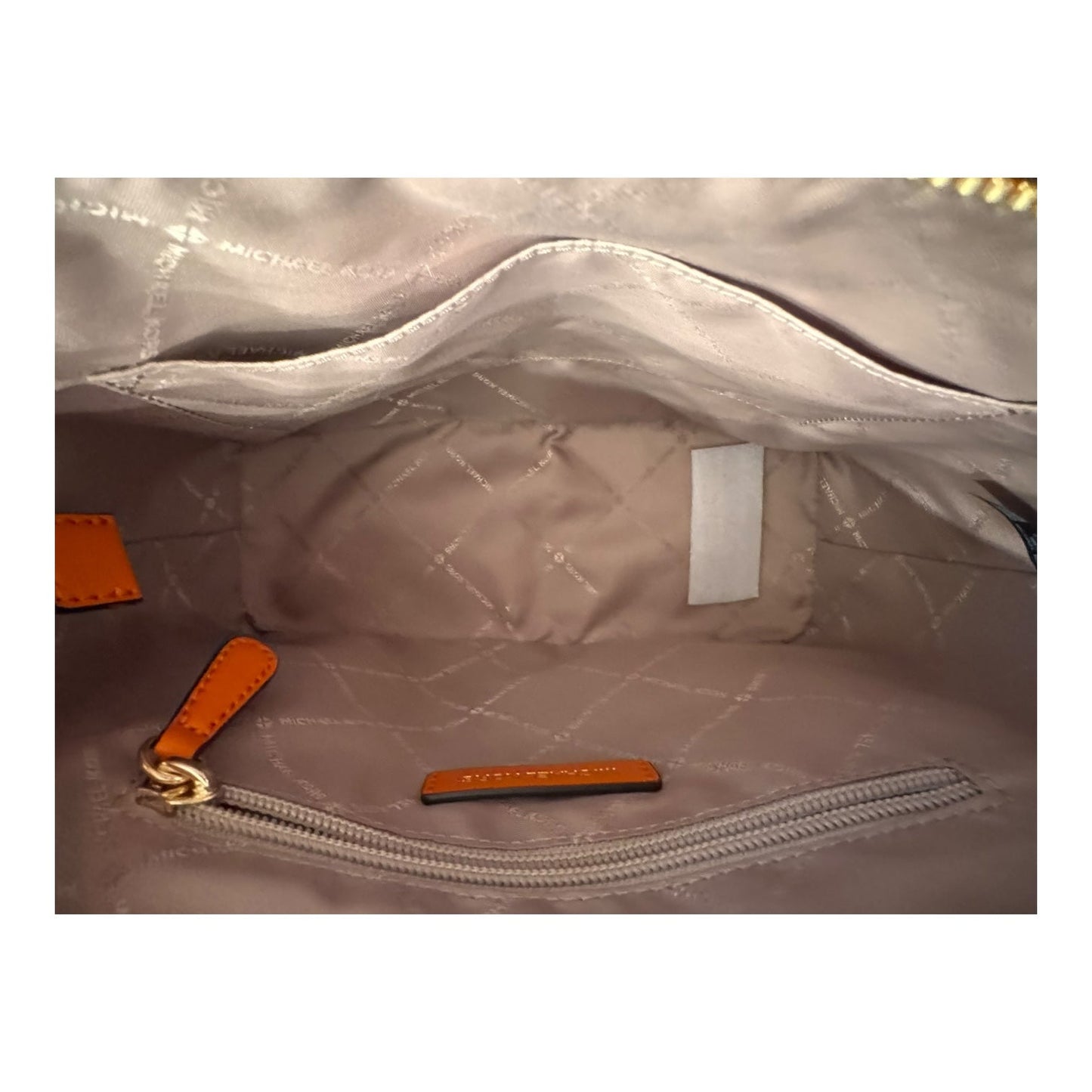 Handbag Designer By Michael Kors In Orange, Size:Medium