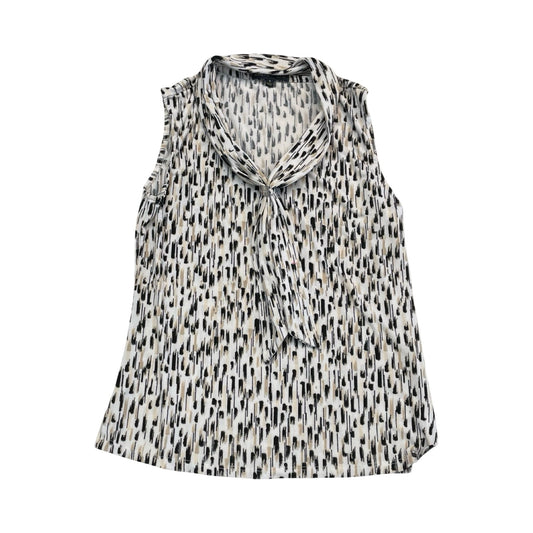 Top Sleeveless By Adrienne Vittadini In Multi, Size:S