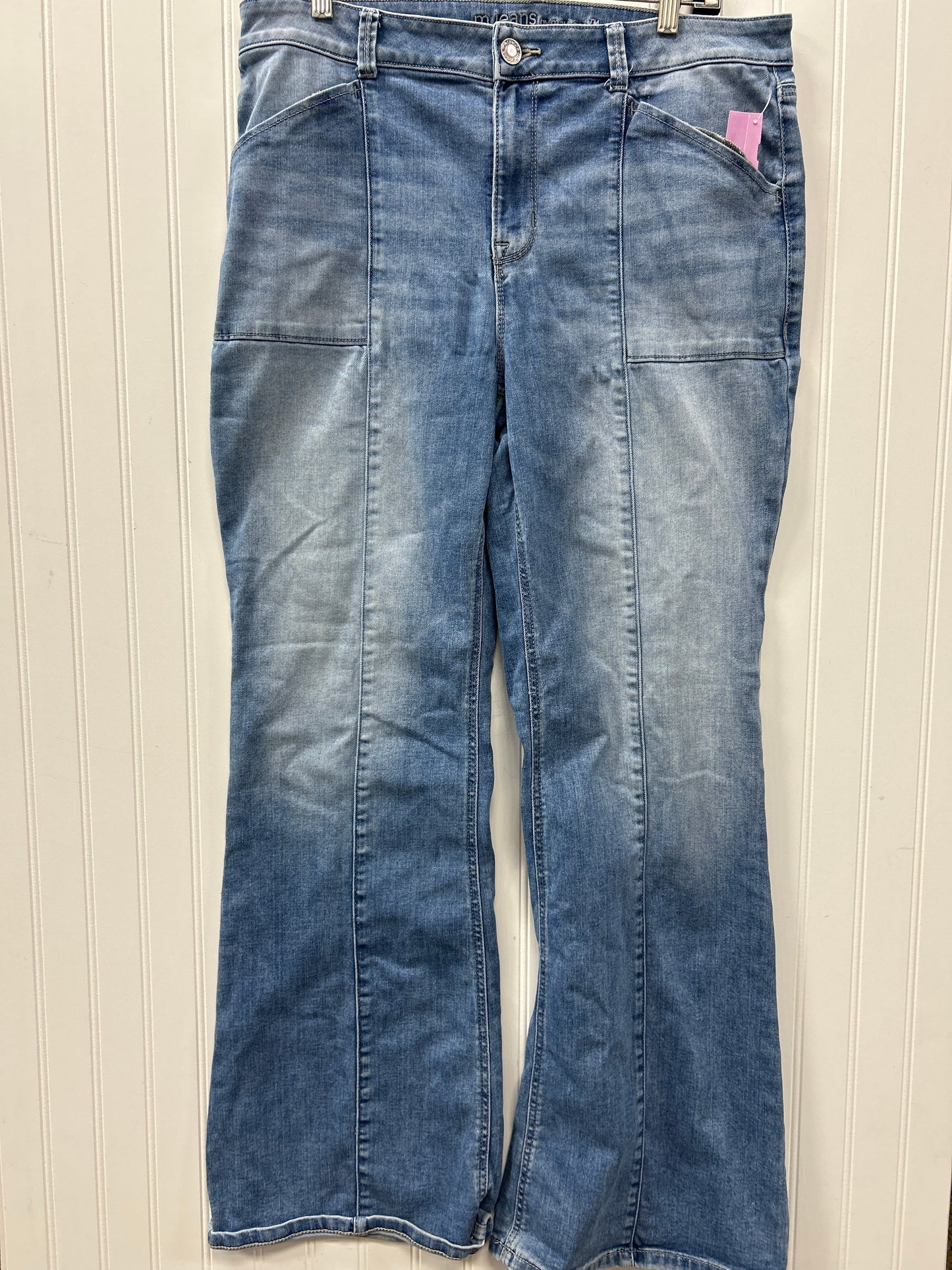 Jeans Flared By Maurices In Blue Denim, Size:16