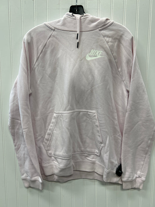 Sweatshirt Hoodie By Nike Apparel In Pink, Size:L