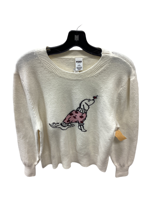 Sweater By Pink In White, Size:L