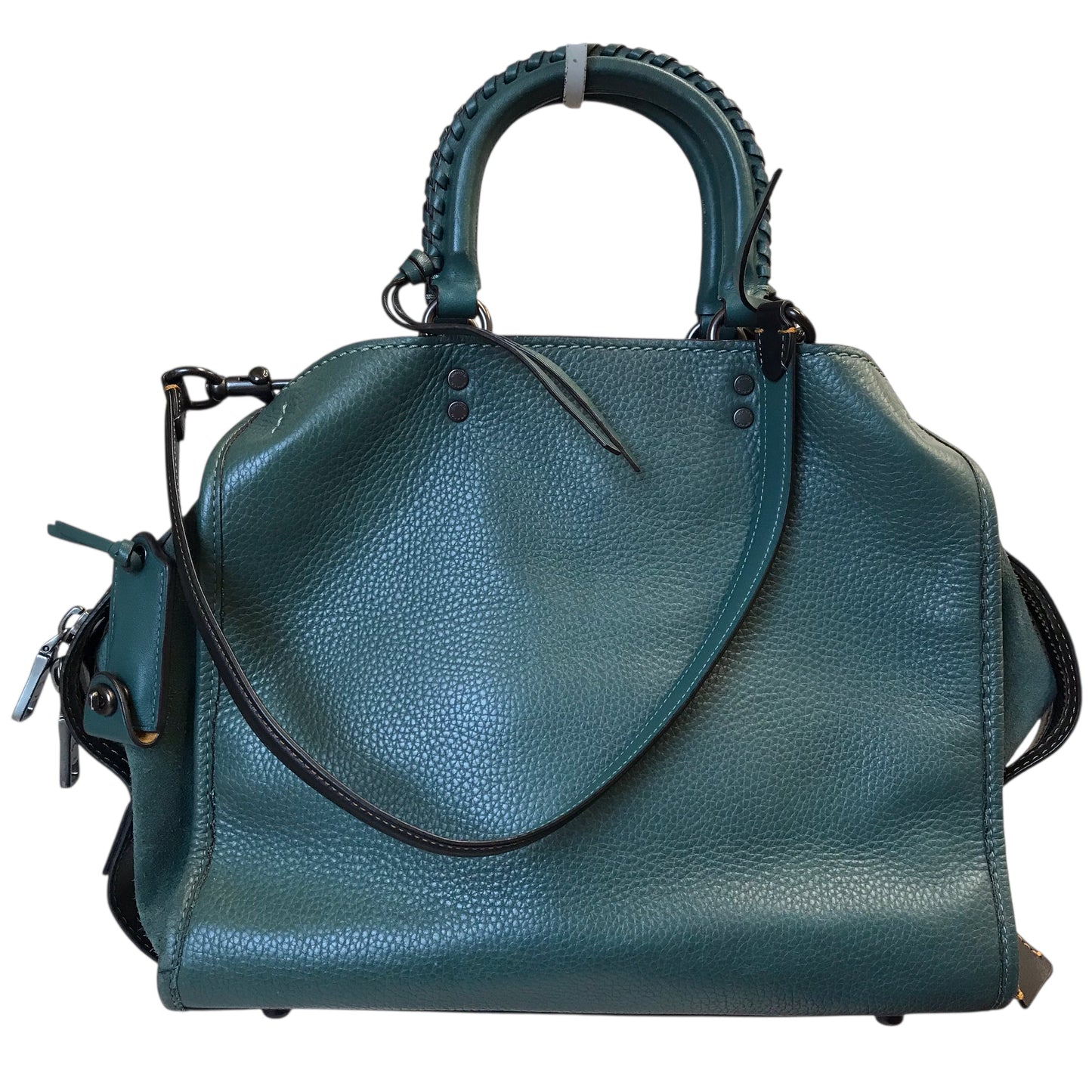 Handbag Designer By Coach In Green, Size:Large