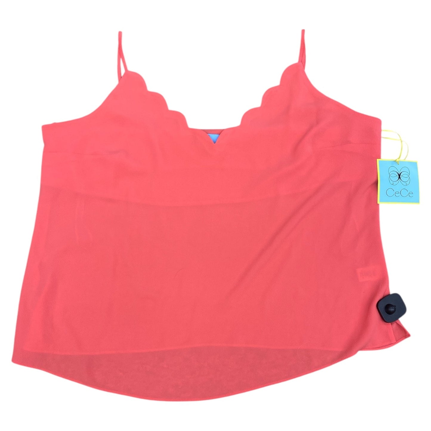 Top Sleeveless By Cece In Coral, Size:Xxl