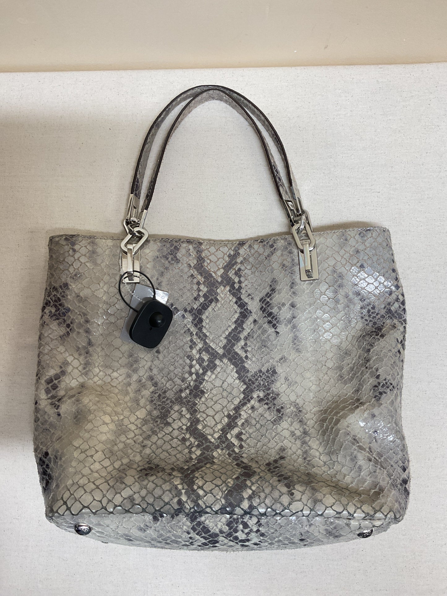 Handbag Designer By Michael Kors In Snakeskin Print, Size:Large