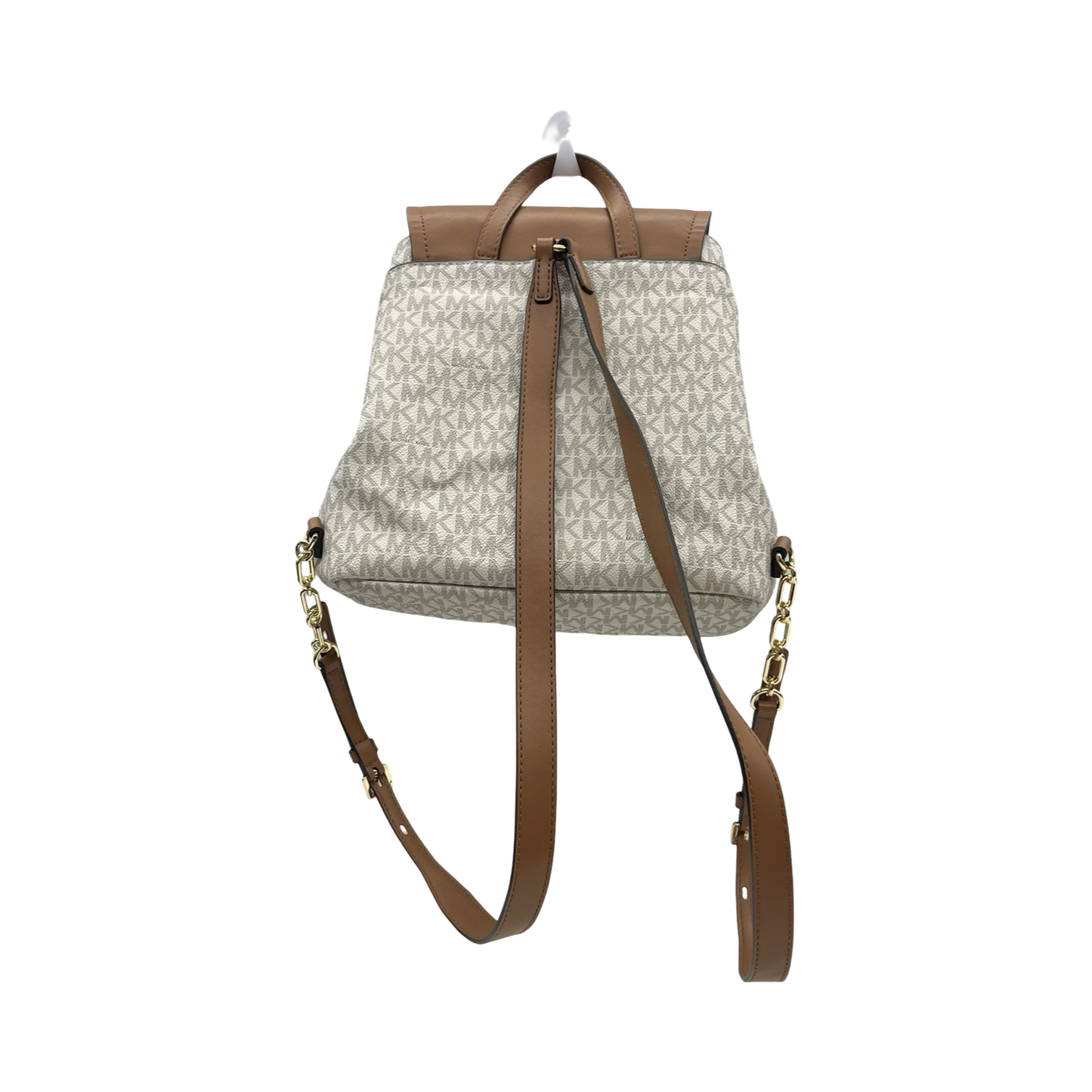 Backpack Designer By Michael Kors In Cream & Tan, Size:Medium