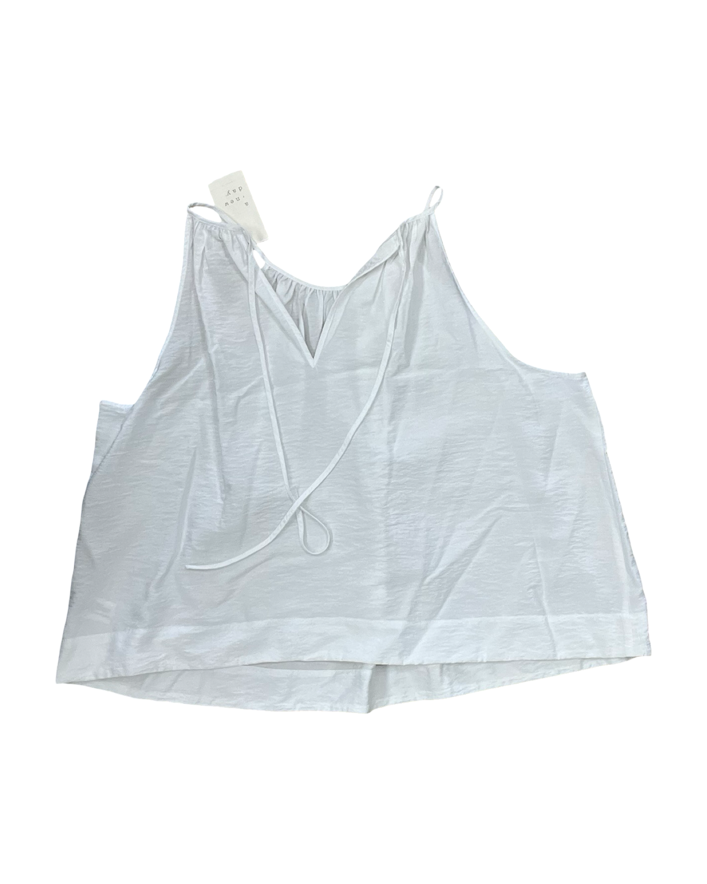 Top Sleeveless By A New Day In White, Size:L