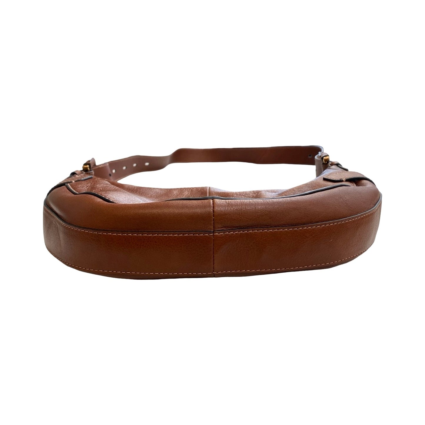 Handbag Leather By Fossil In Brown, Size:Large