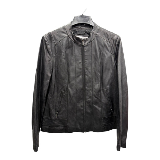 Jacket Leather By Wilsons Leather In Black, Size:Xl