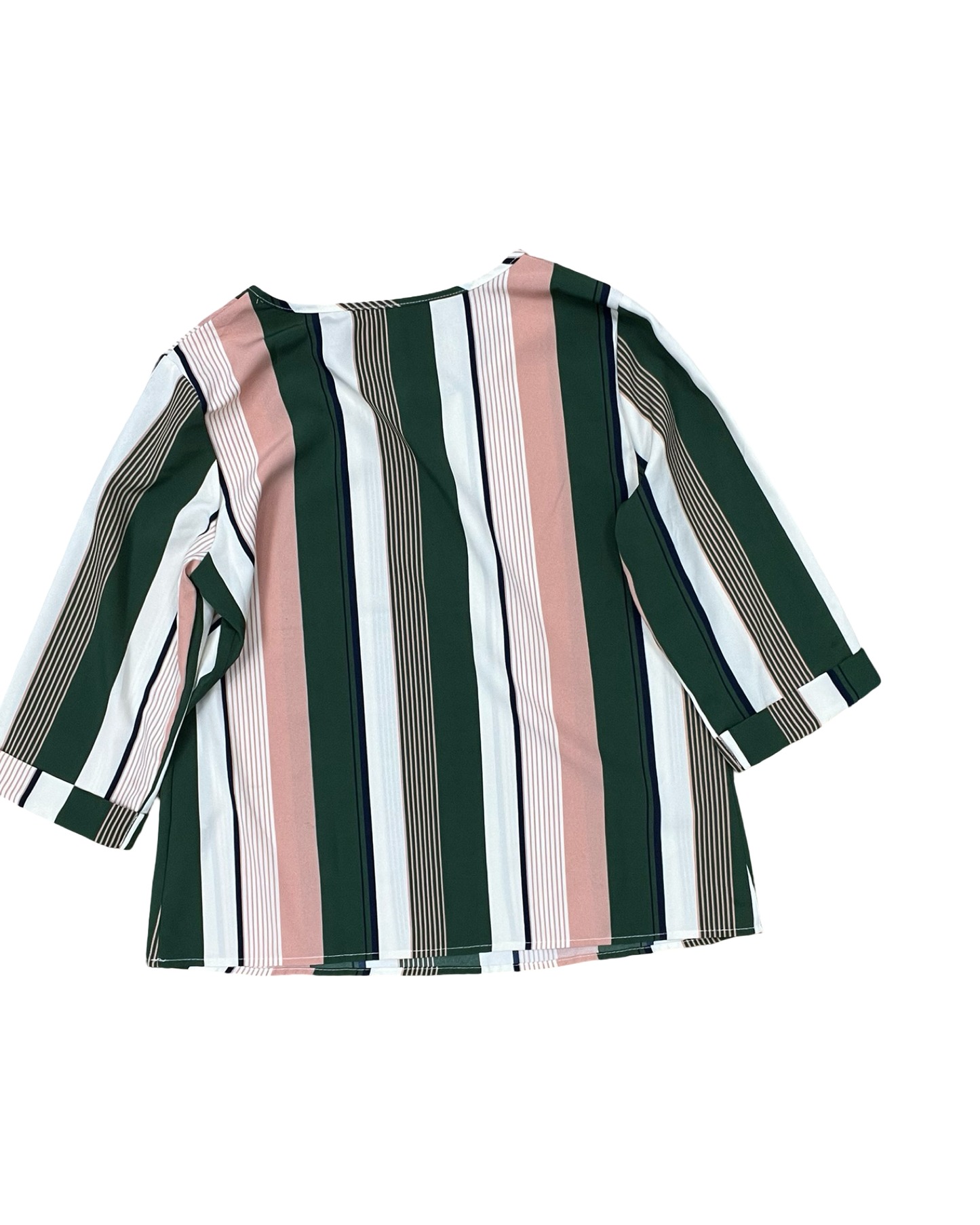 Top Ls By Clothes Mentor In Green & Pink, Size:M