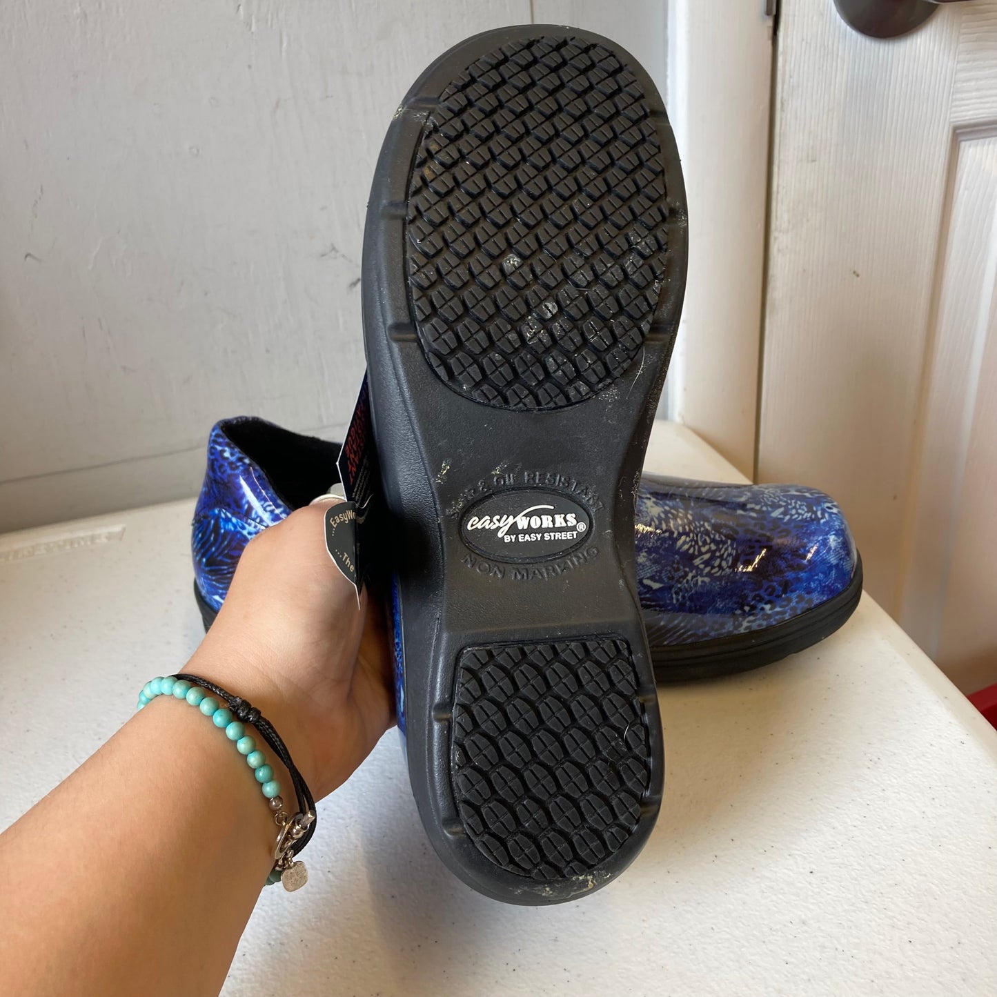 Shoes Flats By Easy Street In Blue, Size:9