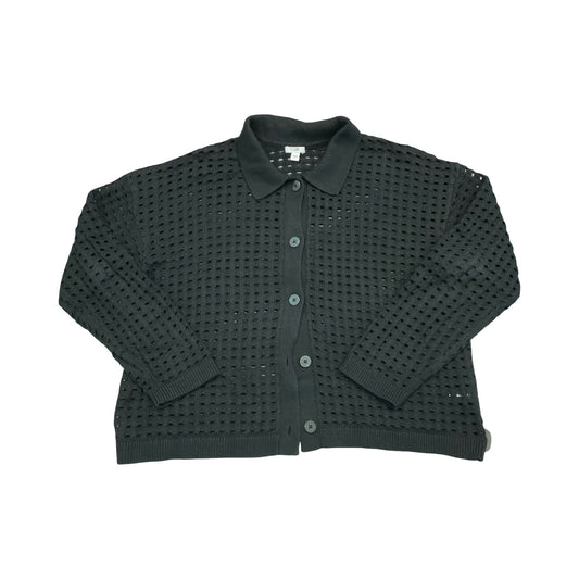 Sweater Cardigan By J. Jill In Black, Size:L
