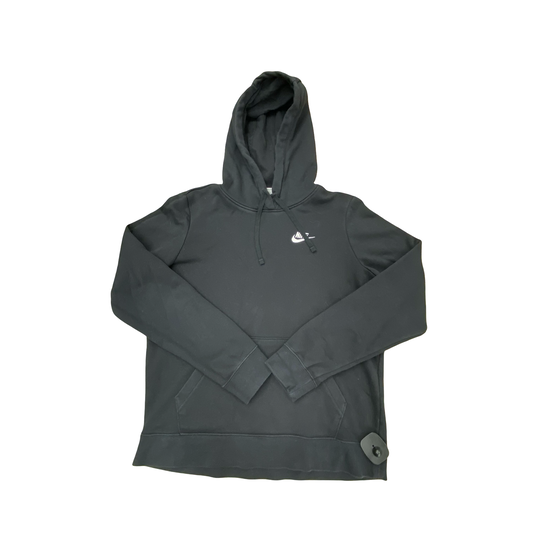 Athletic Sweatshirt Hoodie By Nike In Black, Size:M